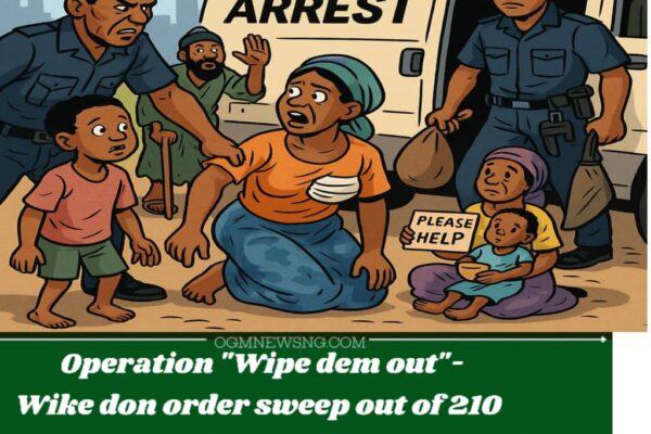 Abuja beggars palava: Wike No Dey Smile – 210 Beggars Don Collect Arrest for Abuja Street Clean-Up