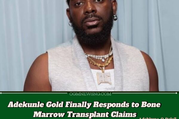 Adekunle Gold Breaks Silence on Bone Marrow Transplant Rumors Amidst Sickle Cell Revelation
