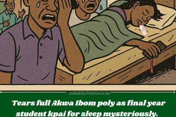 Tears for Akwa Ibom Poly Babe Wey Sleep, No Wake Up – Final Year Student Die Mysteriously for Bed