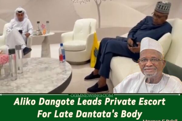 Aliko Dangote Escapes State Duties, Escorts Dantata’s Corpse to Madinah in Billionaire Convoy