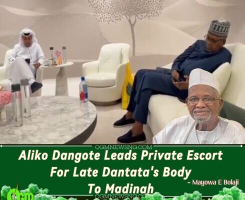 Aliko Dangote Escapes State Duties, Escorts Dantata’s Corpse to Madinah in Billionaire Convoy