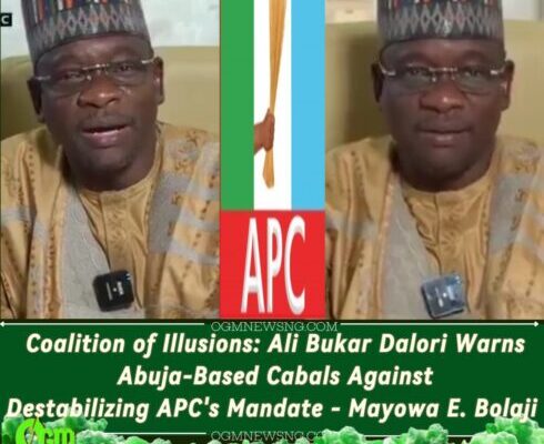 Acting National Chairman APC, Ali Bukar Dalori Slams Phantom Coalition Plots: “Hotel Politicians Will Flee After Election Defeat