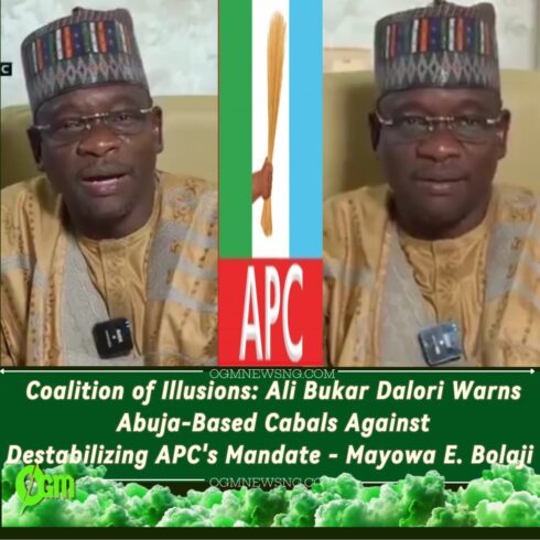 Acting National Chairman APC, Ali Bukar Dalori Slams Phantom Coalition Plots: “Hotel Politicians Will Flee After Election Defeat