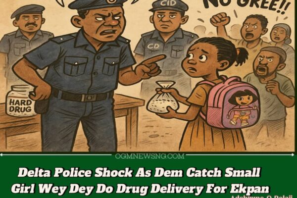 Delta Police Nab 11-Year-Old Pikin Wey Dey Run Hard Drug – See As Dem Take Catch Am!