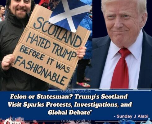 Felon or Foreign Dignitary?” Donald Trump’s Scotland Visit Sparks Uproar, Applause, and Alarming Global Questions