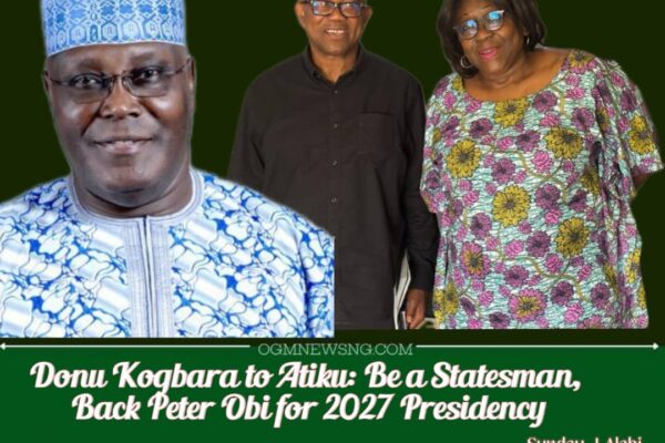 Donu Kogbara Urges Atiku to Embrace Statesmanship, Support Peter Obi for 2027