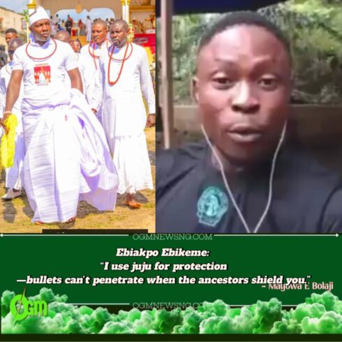 Senior Aide to Ex-Militant Ebiakpo Ebikeme: “I use juju for protection—Tompolo taught us that when the ancestors shield you, no bullet can enter.”