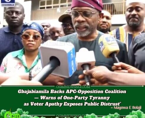 Chief of Staff, Femi Gbajabiamila Welcomes APC-Opposition Coalition, Laments Low Voter Turnout in Lagos LG Election