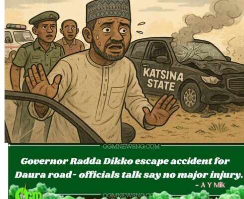 Gov Dikko Radda Involve for Small Motor Accident After He Visit Late Buhari House
