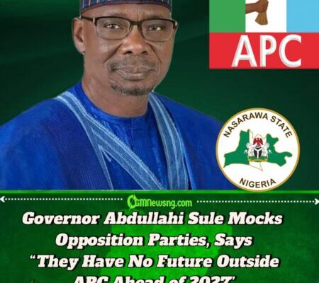 Governor Abdullahi Sule Predicts Mass Defections: “More Governors Will Dump Opposition for APC Before 2027”