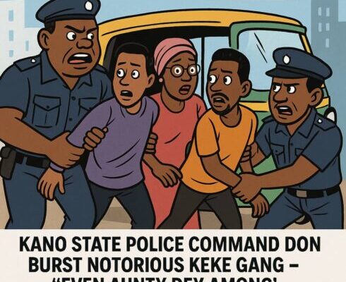 Kano State Police Command Don Scatter Keke Snatchers Gang – Even One Woman Join Dem for Inside Wahala