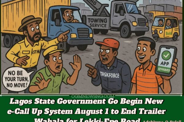 Lagos State Government Begins Beta e-Call Up for Trailers – August 1 Na Judgement Day for Lekki Gridlock