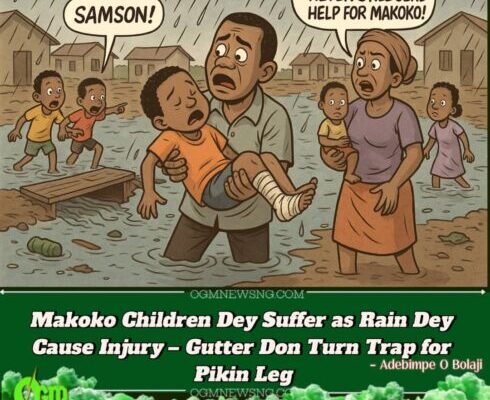 Makoko Children Dey Suffer Gbege As Rain Dey Turn Street to Danger Zone – Pikin Injury Don Full Everywhere