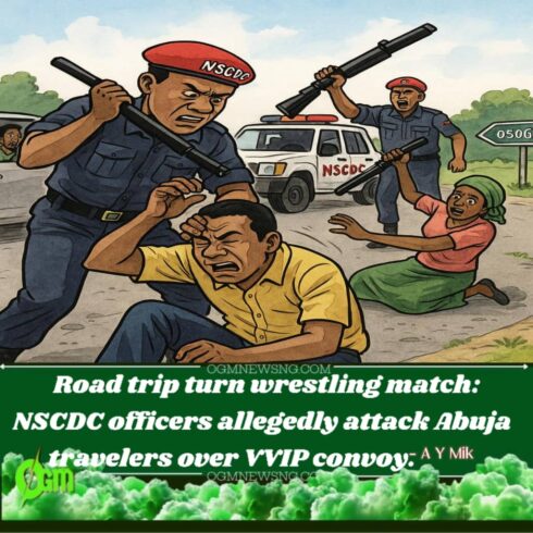 VVIP wahala: NSCDC Officers don allegedly attack Abuja Travelers wey ‘Follow VVIP Convoy’ in Osun