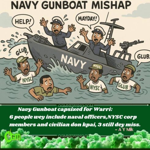 Navy Gunboat Palava: Navy Officers, Corpers Plus One Civilian Chop RIP for boat capsized Wahala