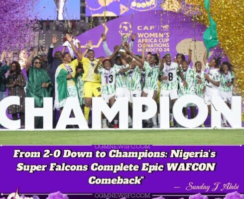 Nigeria super Falcons Seal Record 10th WAFCON Title with Stunning Comeback Win Over Morocco