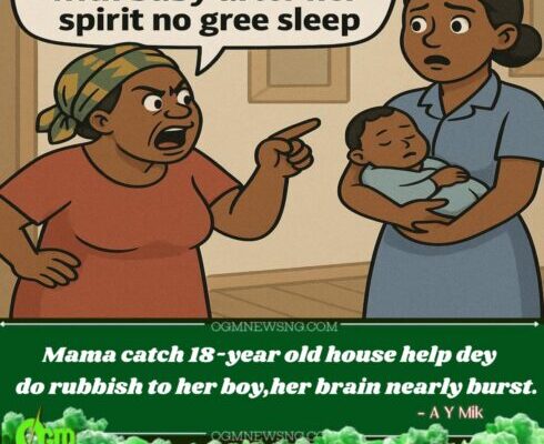 Nigerian Mama Catch House Help Red-Handed With Baby After Her Spirit No Gree Sleep – CCTV Reveal Everything!”