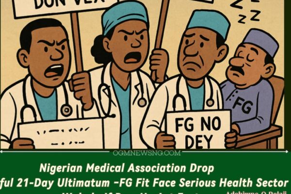 Nigerian Medical Association Don Vex Gidigba – Give Federal Government 21-Day Ultimatum to Avoid Strike Wahala