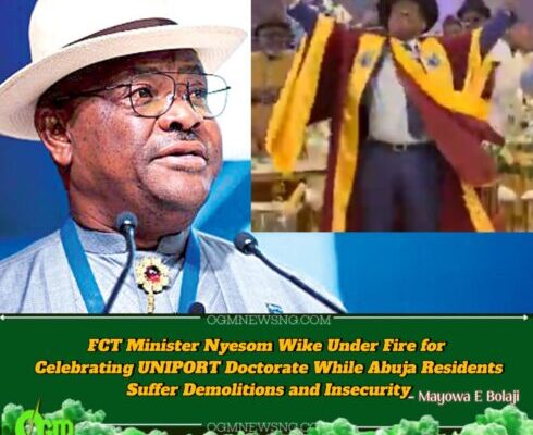 FCT Minister Nyesom Wike Dances Amidst Abuja Chaos After UNIPORT Honorary Degree – Nigerians Ask: “Is This the Time to Celebrate?”