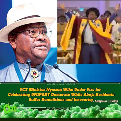 FCT Minister Nyesom Wike Dances Amidst Abuja Chaos After UNIPORT Honorary Degree – Nigerians Ask: “Is This the Time to Celebrate?”