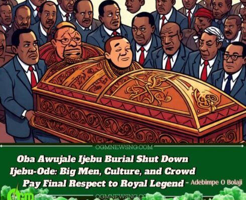 Oba Awujale Ijebu Burial: Big Men, Kings & Crowd Shut Down Ijebu-Ode for Royal Sendforth