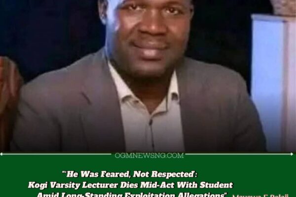Dr. Olabode Abimbola Ibikunle Dies in Hotel Room After Alleged S£x-for-Grades Encounter—Did Kogi State University Turn a Blind Eye for Years?"