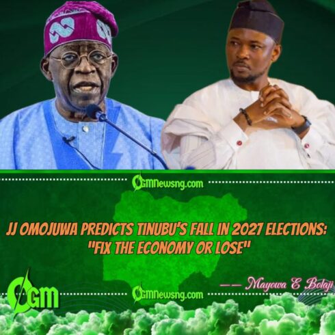 JJ Omojuwa Warns Tinubu Ahead of 2027 Elections: "Anybody Can Be Beaten"