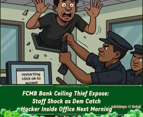 One FCMB Branch for Lagos Catch Tech Thief Wey Hide for Ceiling — Bank Staff Shout “Who Lock This Door
