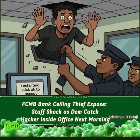 One FCMB Branch for Lagos Catch Tech Thief Wey Hide for Ceiling — Bank Staff Shout “Who Lock This Door