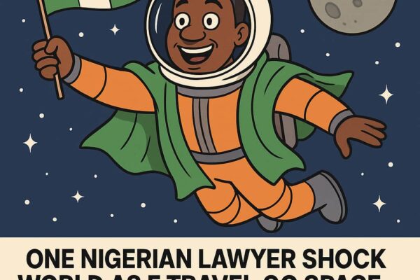 One Nigerian Lawyer Land for Space: Owolabi Salis Break Record as First Naija Man Wey Enter Outer Space