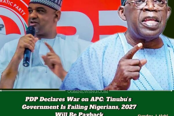 TINUBU’S PRESIDENCY IS A ‘BAD MARKET’ — PDP DECLARES, VOWS TO UNSEAT APC IN 2027
