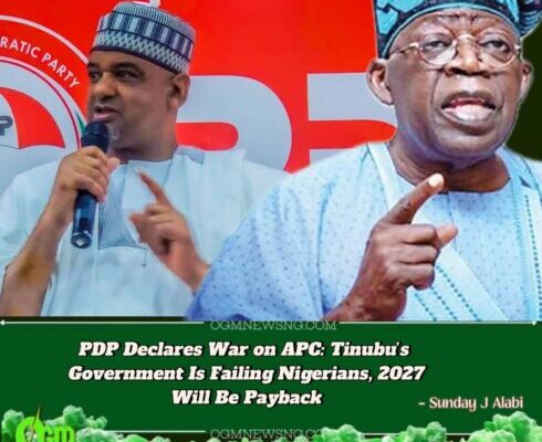 TINUBU’S PRESIDENCY IS A ‘BAD MARKET’ — PDP DECLARES, VOWS TO UNSEAT APC IN 2027