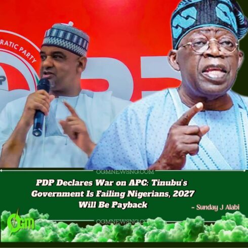 TINUBU’S PRESIDENCY IS A ‘BAD MARKET’ — PDP DECLARES, VOWS TO UNSEAT APC IN 2027