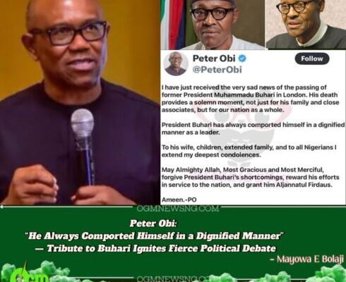 Peter Obi: “Despite Our Political Differences, I Respected His Dignity” — Buhari Eulogy Shocks Supporters and Critics Alike