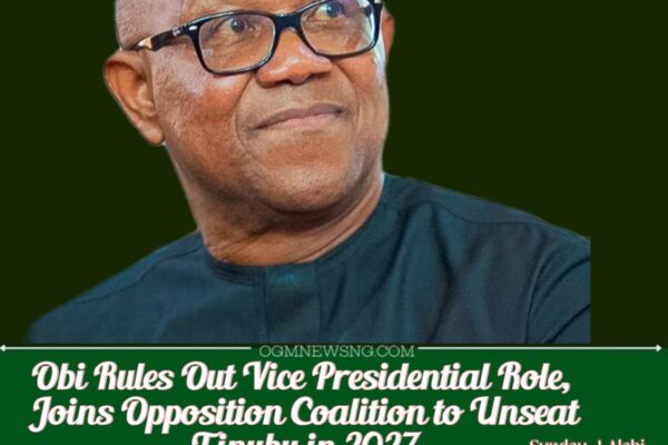 Peter Obi Declares 2027 Presidential Ambition, Dismisses Running Mate Speculations