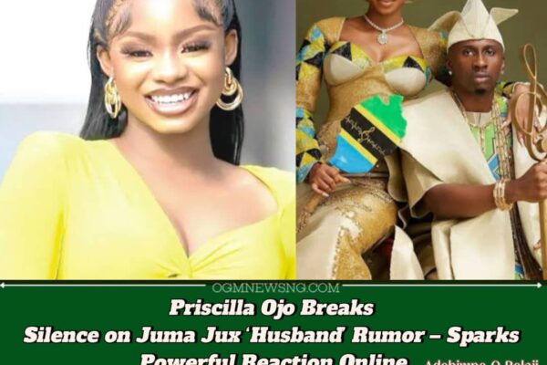 Drama Unfolds as Priscilla Ojo Reacts to Questions About Juma Jux – Sparks Fresh Speculations About Their Relationship