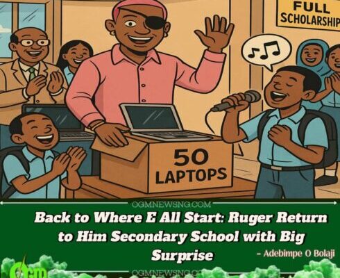 Ruger Show Love! Nigerian Singer Dash 50 Laptops, Pay Full School Fees for One Student Wey Sing for Am – E Say Na Him Happiest Moment for Life