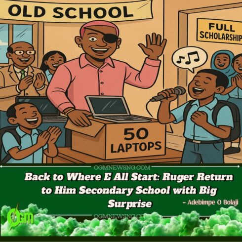 Ruger Show Love! Nigerian Singer Dash 50 Laptops, Pay Full School Fees for One Student Wey Sing for Am – E Say Na Him Happiest Moment for Life