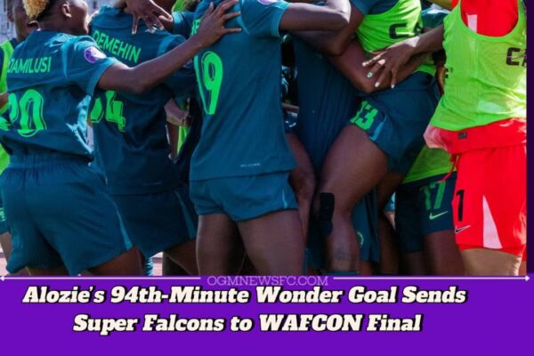 ALOZIE’S LATE STRIKE SENDS NIGERIA'S SUPER FALCONS TO WAFCON FINAL