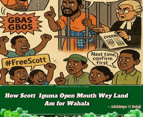 Court Land Wahala: Why Dem Lock Scott Iguma Wey Shout Say Real Estate Pipu Dey Do Maga Work