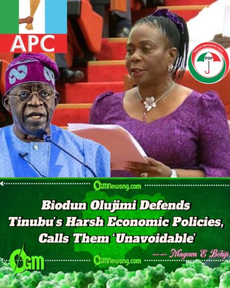 Senator Biodun Olujimi Dumps PDP, Says Tinubu’s ‘Tough Decisions’ Convinced Her To Join APC