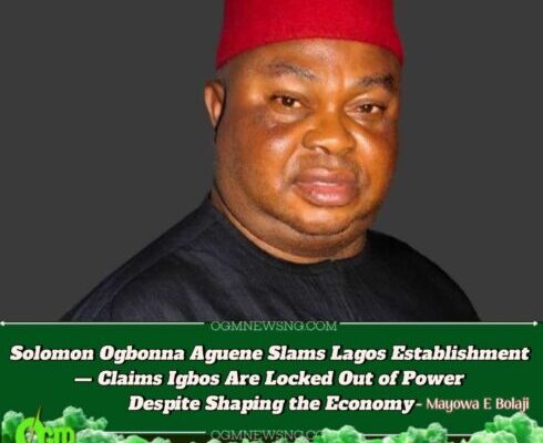Ohanaeze President, Dr. Solomon Ogbonna Aguene Declares Igbos Politically Homeless in Lagos — Says ‘We’re Good to Build, Not to Lead