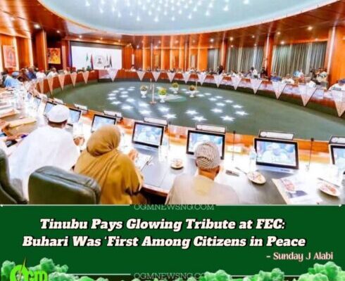 TINUBU PAYS TRIBUTE TO BUHARI AT SPECIAL FEC SESSION