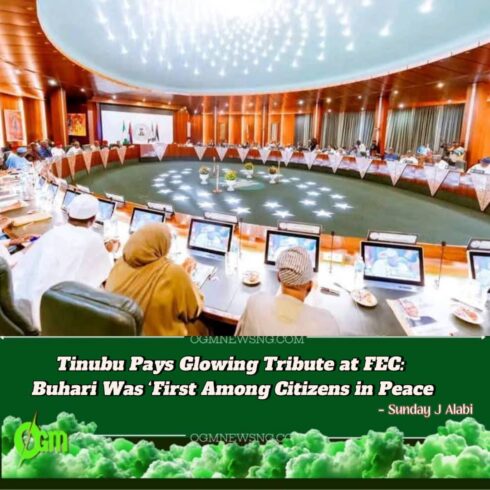 TINUBU PAYS TRIBUTE TO BUHARI AT SPECIAL FEC SESSION