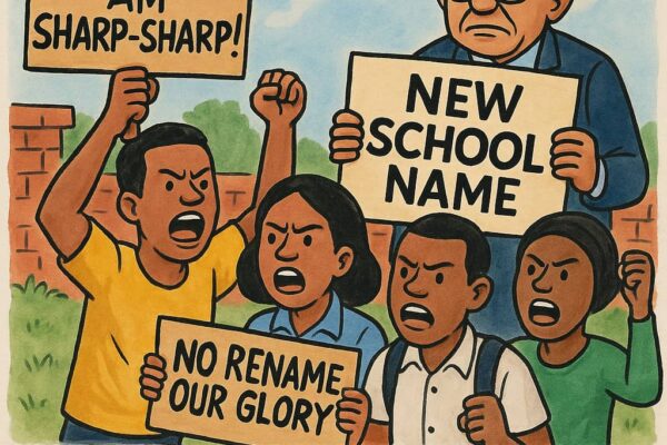 The Students and Alumni Para as Governor Use Late Statesman Name Rename School – Dem Shout “Reverse Am Sharp Sharp