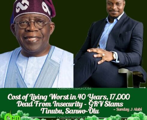 GRV Declares Tinubu Government a Failure, Urges Opposition to Unite for 2027