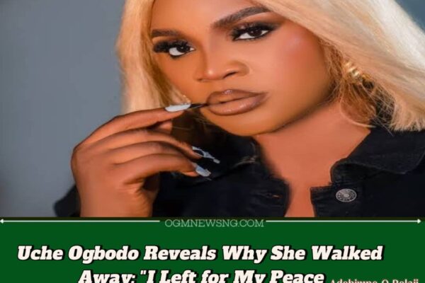Uche Ogbodo Breaks Silence on Toxic Relationship – Says She Left to Protect Her Peace and Mental Health"