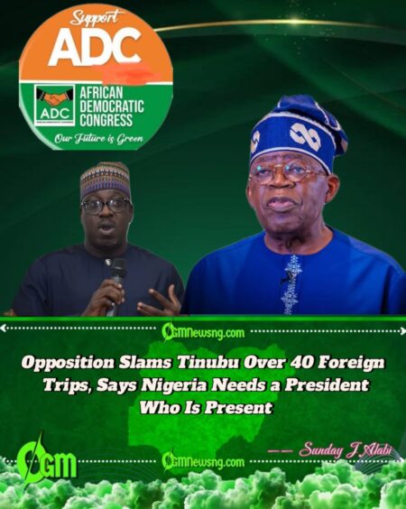 ADC Opposition Party Raises Alarm on Presidential Absences