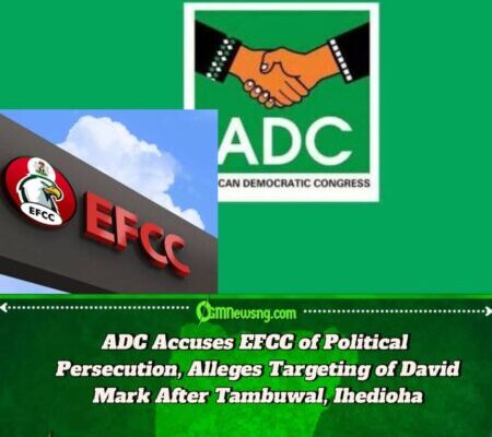 ADC Accuses EFCC of Targeting David Mark After Tambuwal, Ihedioha