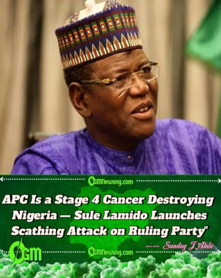 Never Vote APC Again — Lamido Warns Nigerians, Calls for Coalition to Excise 'Cancerous' Ruling Party"